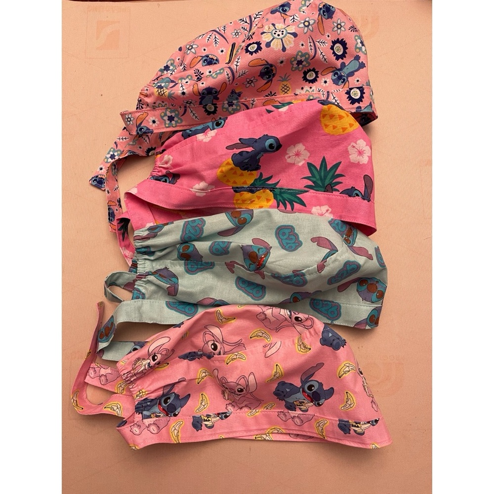 Disney Lilo Stitch Angel Skull Surgical Doctor Nurse Scrub Cap - New
